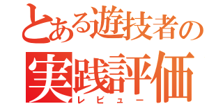 とある遊技者の実践評価（レビュー）