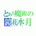 とある魔術の鏡花水月（インデックス）