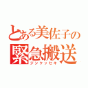 とある美佐子の緊急搬送（ジンケッセキ）