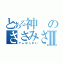 とある神のささみさんⅡ（がんばらない）