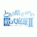 とある県立高校の軟式庭球部Ⅱ（Ｓｏｆｔ Ｔｅｎｎｉｓ Ｃｌｕｂ）