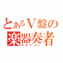 とあるＶ盤の楽器奏者（ギタリスト）