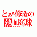 とある修造の熱血庭球（マグマテニス）