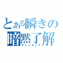 とある瞬きの暗黙了解（チェッキング）