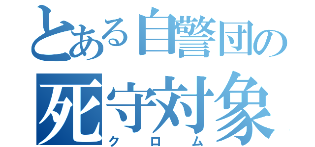 とある自警団の死守対象（クロム）