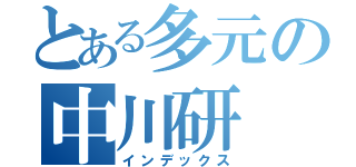 とある多元の中川研（インデックス）