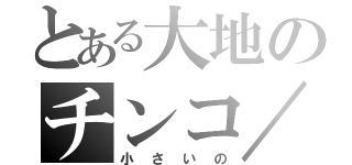 とある大地のチンコ／／（小さいの）