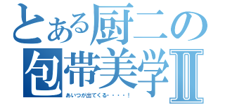 とある厨二の包帯美学Ⅱ（あいつが出てくる・・・・！）