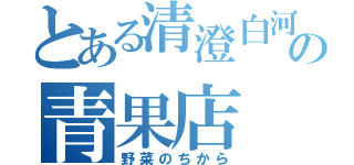 とある清澄白河の青果店（野菜のちから）