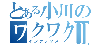 とある小川のワクワクメールⅡ（インデックス）