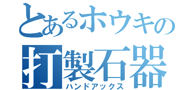 とあるホウキの打製石器（ハンドアックス）