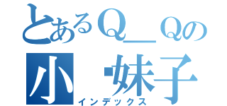 とあるＱ＿Ｑの小璐妹子（インデックス）