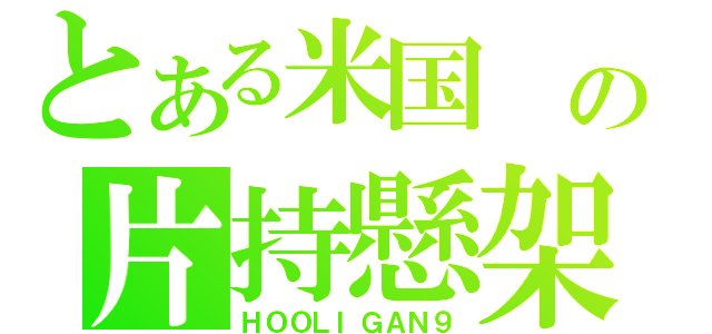 とある米国 の片持懸架（ＨＯＯＬＩＧＡＮ９）