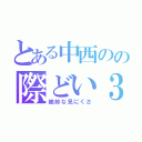 とある中西のの際どい３Ｄ（絶妙な見にくさ）