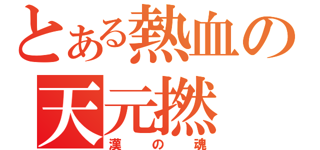 とある熱血の天元撚（漢の魂）