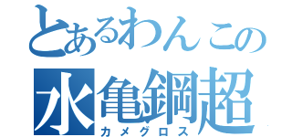 とあるわんこの水亀鋼超（カメグロス）