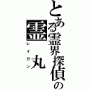 とある霊界探偵の霊　丸（レイガン）