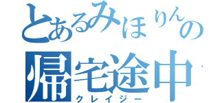 とあるみほりんの帰宅途中（クレイジー）