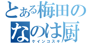 とある梅田のなのは厨（ケインコスギ）