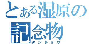 とある湿原の記念物（タンチョウ）