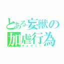 とある妄獣の加虐行為（チョサニー）