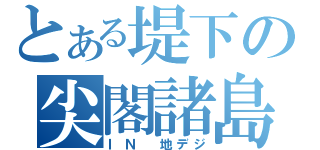 とある堤下の尖閣諸島（ＩＮ　地デジ）