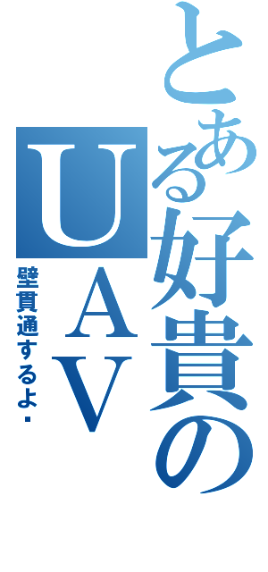 とある好貴のＵＡＶ（壁貫通するよ）