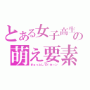 とある女子高生の萌え要素（きゅっとしてドカーン）