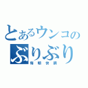 とあるウンコのぶりぶりぶり（毎朝快調）