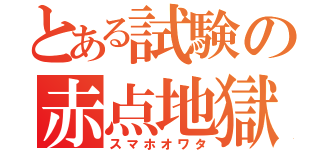 とある試験の赤点地獄（スマホオワタ）