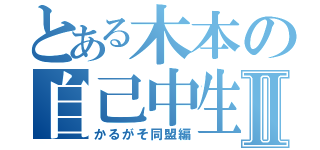 とある木本の自己中生活Ⅱ（かるがそ同盟編）