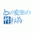 とある変態の性行為（セックス）