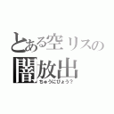 とある空リスの闇放出（ちゅうにびょう？）