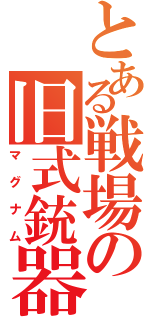 とある戦場の旧式銃器（マグナム）