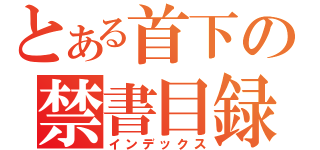 とある首下の禁書目録（インデックス）