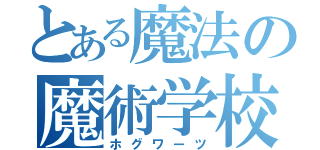 とある魔法の魔術学校（ホグワーツ）