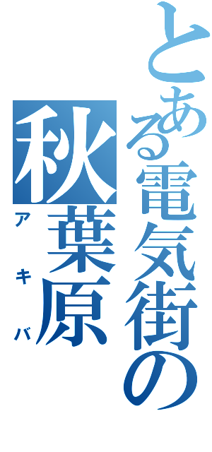 とある電気街の秋葉原（アキバ）
