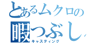 とあるムクロの暇つぶし（キャスティング）