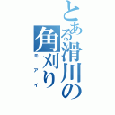 とある滑川の角刈り（モアイ）