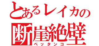 とあるレイカの断崖絶壁（ペッタンコ）