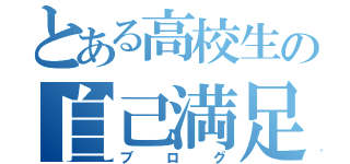 とある高校生の自己満足（ブログ）