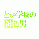 とある学校の神色男（ハセケン）