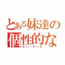 とある妹達の個性的な髪（ポニーテール）