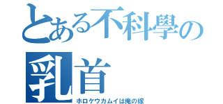 とある不科學の乳首（ホロケウカムイは俺の嫁）