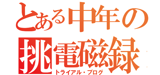 とある中年の挑電磁録（トライアル・ブログ）