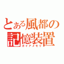 とある風都の記憶装置（ガイアメモリ）