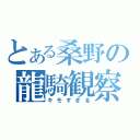 とある桑野の龍騎観察（キモすぎる）