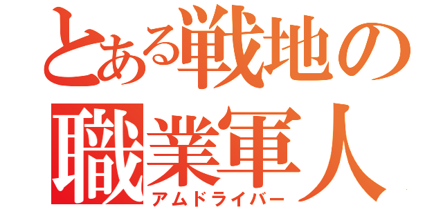 とある戦地の職業軍人（アムドライバー）