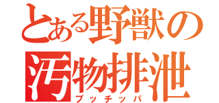 とある野獣の汚物排泄（ブッチッパ）