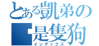 とある凱弟の你是隻狗（インデックス）